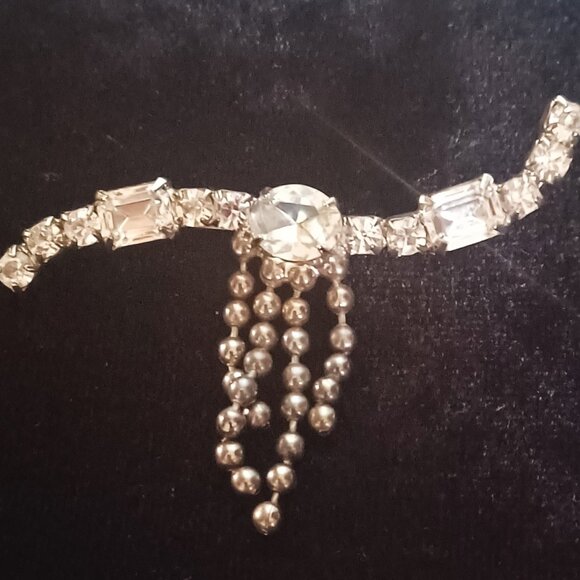 Vintage Rhinestone Brooch - Picture 1 of 4